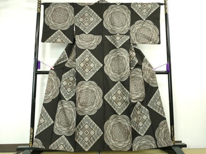 平和屋本店●希少 本場大島紬 現代龍郷絣 鈴乃屋扱い 逸品 DZAA4861kh5