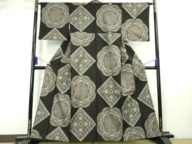 平和屋本店●希少 本場大島紬 現代龍郷絣 鈴乃屋扱い 逸品 DZAA4861kh5