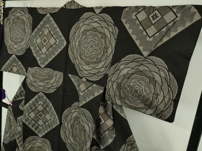 平和屋本店●希少 本場大島紬 現代龍郷絣 鈴乃屋扱い 逸品 DZAA4861kh5