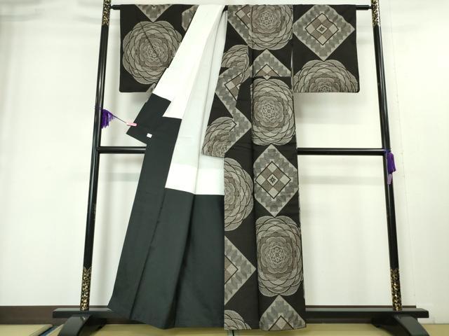 平和屋本店●希少 本場大島紬 現代龍郷絣 鈴乃屋扱い 逸品 DZAA4861kh5