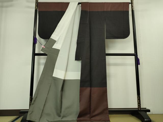 平和屋本店●希少 着物デザイナー 紫藤尚世 訪問着 紬地 上代58万 さが美扱い 逸品 未使用 DZAA4869kh5