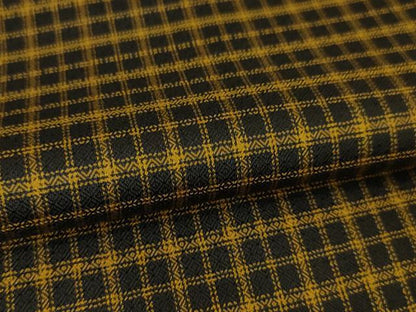 平和屋本店■極上　本場黄八丈　黒八丈　まるまなこ　紬　格子　黒地　逸品　DZAA4886kh5