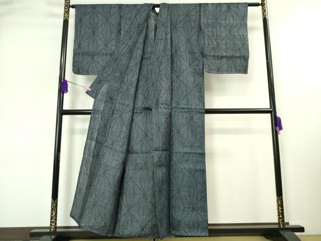平和屋本店■極上　夏物　重要無形文化財　本場宮古上布　苧麻　麻の葉文様　逸品　未使用　DZAA4895kh5