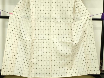 平和屋本店▽極上 久米島紬 単衣 十字絣 逸品 DZAA4906kh5