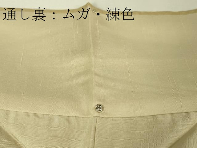 平和屋本店●極上 インド・アッサム 野蚕糸 手織 ムガシルク 訪問着 暈し染め 逸品 未使用 DZAA4915kh5