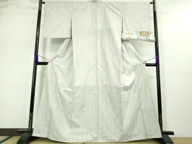 平和屋本店●極上 本場大島紬 白大島 白さつま さつま白妙 むらなか謹製 麻の葉文様 鑑定書・証紙付き 逸品 DZAA4927kh5