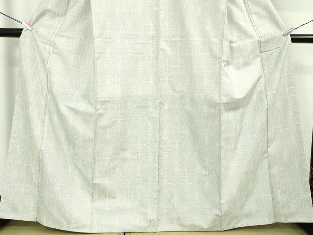 平和屋本店●極上 本場大島紬 白大島 白さつま さつま白妙 むらなか謹製 麻の葉文様 鑑定書・証紙付き 逸品 DZAA4927kh5