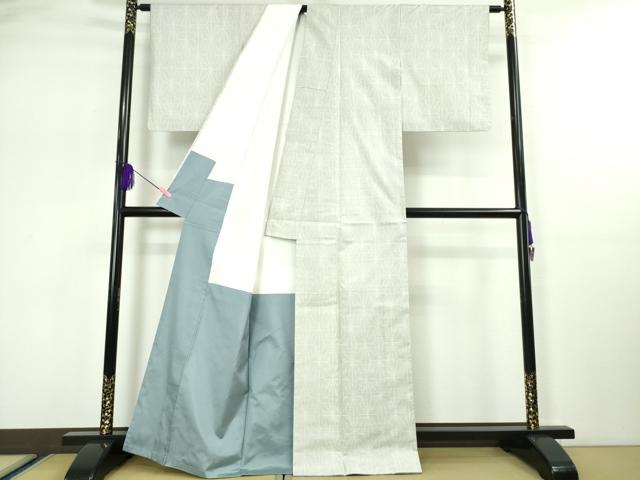 平和屋本店●極上 本場大島紬 白大島 白さつま さつま白妙 むらなか謹製 麻の葉文様 鑑定書・証紙付き 逸品 DZAA4927kh5