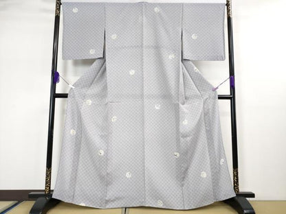 平和屋本店■極上　夏物　小紋　花織　紋絽　手描き　蛍　蜻蛉　草花　逸品　DZAA4929kh5