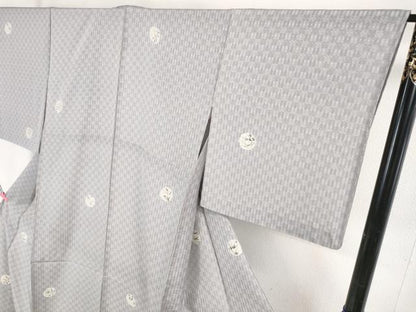 平和屋本店■極上　夏物　小紋　花織　紋絽　手描き　蛍　蜻蛉　草花　逸品　DZAA4929kh5