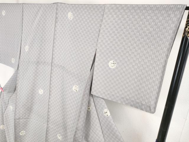 平和屋本店■極上　夏物　小紋　花織　紋絽　手描き　蛍　蜻蛉　草花　逸品　DZAA4929kh5
