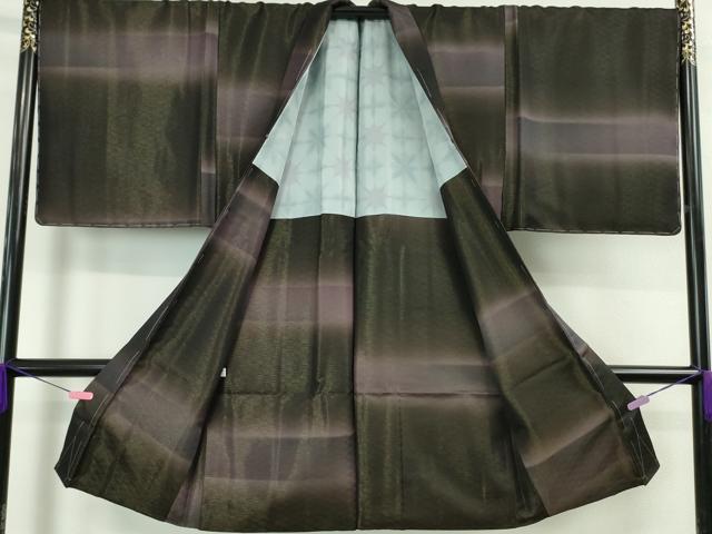 平和屋本店＃極上 男性 長羽織 キングサイズ 暈し染め 金通し地 逸品 未使用 DZAA4931kh5