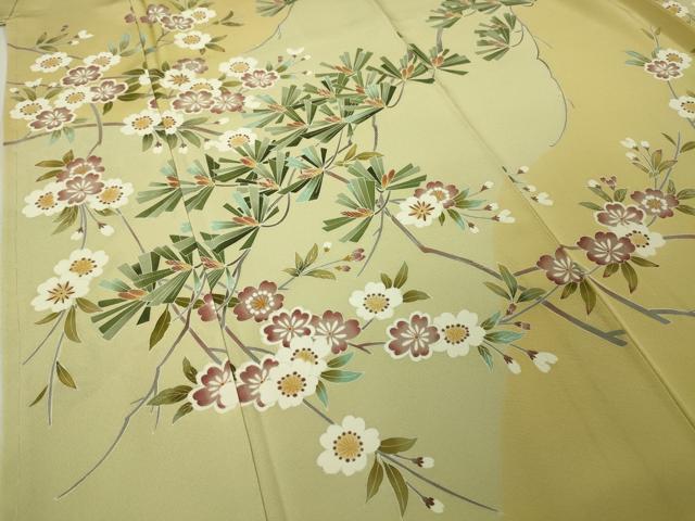 平和屋本店□極上 京加賀友禅 松本健一 訪問着 松 枝垂れ花 逸品