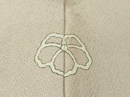 平和屋本店●極上 創業460年・千總 訪問着 刺繍 吉祥花文 薄梅鼠色地 金彩 松坂屋扱い 逸品 未使用 DZAA4958kh5