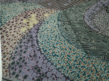 平和屋本店●極上 中国三大刺繍 相良刺繍 訪問着 おぼろ染め 襲絞り 舞花文 金糸 金通し地 逸品 DZAA4961kh5