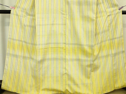 平和屋本店■希少　京都・西陣　織元ブランド　泰流舎　京都弓月　YUZUKI　byshinryusha　訪問着　紬　縞　逸品　DZAA4967kh5