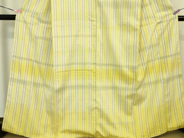 平和屋本店■希少　京都・西陣　織元ブランド　泰流舎　京都弓月　YUZUKI　byshinryusha　訪問着　紬　縞　逸品　DZAA4967kh5