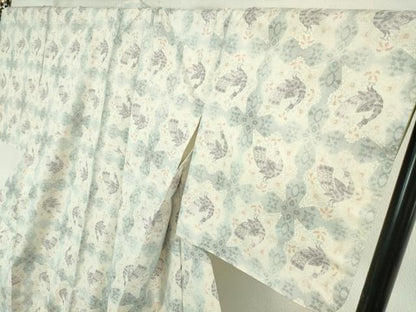 平和屋本店●極上 本場大島紬 白大島 恵大島織物謹製 白恵泥 西武百貨店扱い 証紙付き 逸品 未使用 DZAA4968kh5