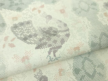 平和屋本店●極上 本場大島紬 白大島 恵大島織物謹製 白恵泥 西武百貨店扱い 証紙付き 逸品 未使用 DZAA4968kh5