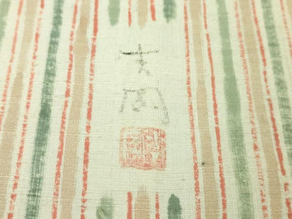 平和屋本店●極上 染司よしおか 五代目 吉岡幸雄 紬 縞 逸品 DZAA4973kh5