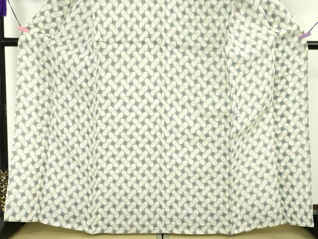 平和屋本店＊極上 夏物 沖縄県無形文化財指定 本場八重山上布 麻 草木染 手織 藍染 伝統工芸の郷・みね屋謹製 証紙付き 逸品 DZAA4974kh5