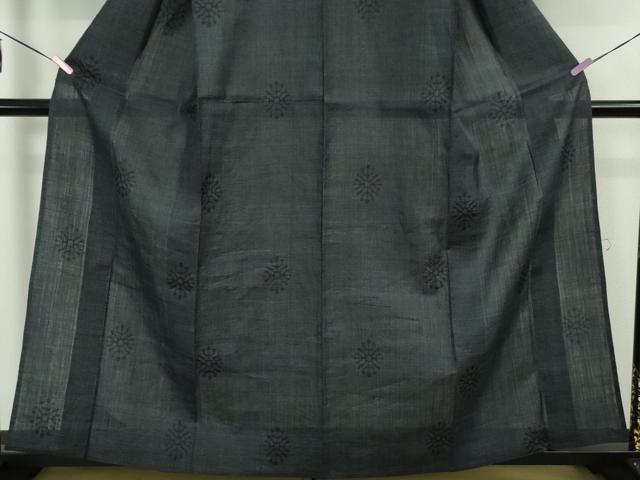 平和屋本店■極上　夏物　重要無形文化財　本場宮古上布　舞花文　苧麻　逸品　未使用　DZAA4975kh5