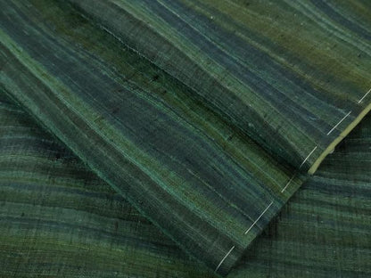 平和屋本店●極上 郡上紬 草木染 横縞 逸品 DZAA4976kh5