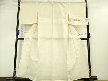 平和屋本店■最高級 夏物 古代越後上布 伝統工芸士 星野利光 小千谷織物 大渕織物 麻 ゑり善扱い たとう紙付き　逸品　未使用　DZAA4977kh5