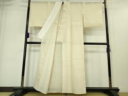 平和屋本店■最高級 夏物 古代越後上布 伝統工芸士 星野利光 小千谷織物 大渕織物 麻 ゑり善扱い たとう紙付き　逸品　未使用　DZAA4977kh5