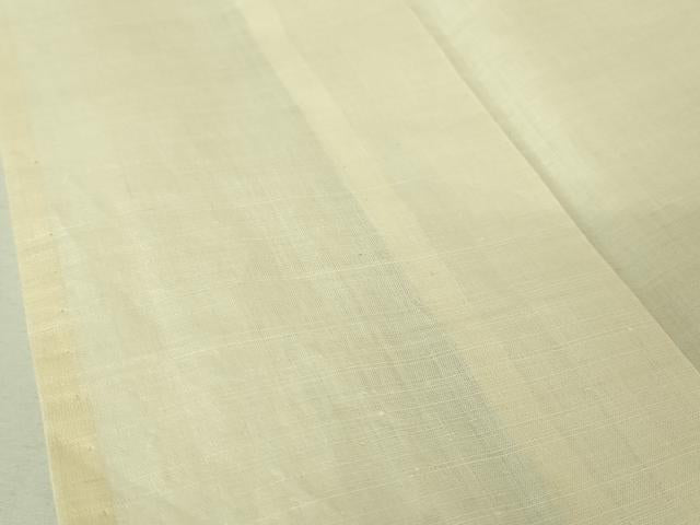 平和屋本店■最高級 夏物 古代越後上布 伝統工芸士 星野利光 小千谷織物 大渕織物 麻 ゑり善扱い たとう紙付き　逸品　未使用　DZAA4977kh5