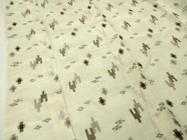 平和屋本店＊極上 夏物 沖縄県無形文化財指定 本場八重山上布 麻 逸品 未使用 DZAA4978kh5