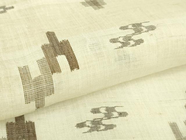 平和屋本店＊極上 夏物 沖縄県無形文化財指定 本場八重山上布 麻 逸品 未使用 DZAA4978kh5
