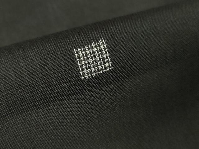平和屋本店＊極上 夏物 銀座もとじ 紗紬 色紙文 黒地 逸品 DZAA4979kh5