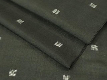 平和屋本店＊極上 夏物 銀座もとじ 紗紬 色紙文 黒地 逸品 DZAA4979kh5