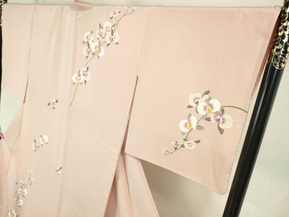 平和屋本店■極上　松田聖子　SEIKO MATSUDA　訪問着　胡蝶蘭　虹色地　金彩　ロング丈　逸品　DZAA5008kh5