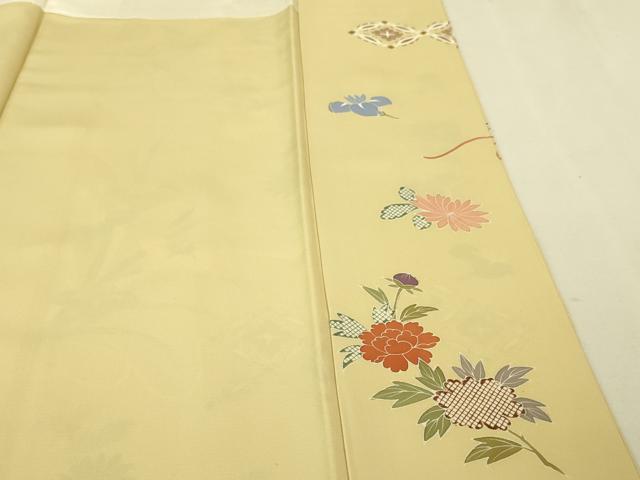 平和屋本店■極上　創業460年・千總　訪問着　駒刺繍　吉祥花文　砥粉色地　金彩　松坂屋扱い　逸品　未使用　DZAA5013kh5