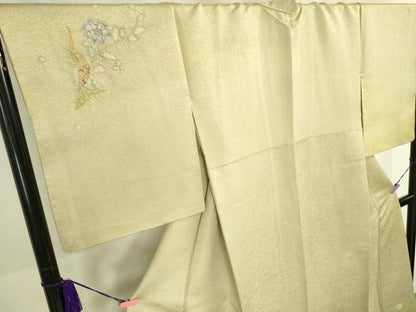 平和屋本店●極上　久保田一竹　幻の辻が花　訪問着　絞り　暈し染め　金通し地　逸品　DZAA5020kh6