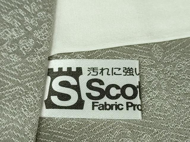 平和屋本店■極上　皇室献上作家　藤井寛　訪問着　駒刺繍　松　薄い豆がら茶色地　金彩　逸品　未使用　DZAA5023kh5