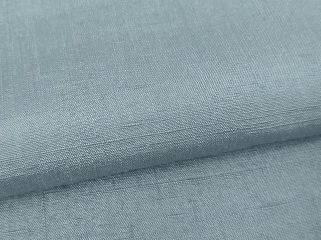 平和屋本店▽極上 結城紬 奥順謹製 はたおり娘 池田重子の色 単衣 ロング丈 青藤色 証紙付き 逸品 DZAA5030kh5