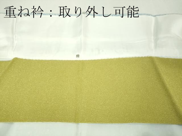 平和屋本店■極上　人間国宝　羽田登喜男　TOKIOetTOKI　訪問着　たたき染め　鴛鴦吉祥花文　暈し染め　逸品　未使用　DZAA5043kh5