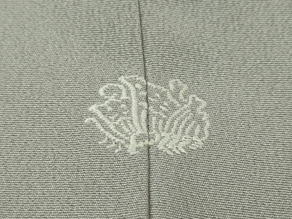 平和屋本店●極上 創業460年・千總 訪問着 刺繍 名物裂切嵌花鳥文 錫色地 金糸 高島屋扱い 逸品 DZAA5046kh5