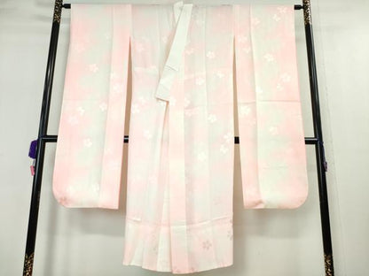 平和屋本店■極上　創業460年・千總　振袖・長襦袢(無双仕立て)セット　駒刺繍　花丸文　桃色地　金彩　高島屋扱い　逸品　DZAA5053kh5