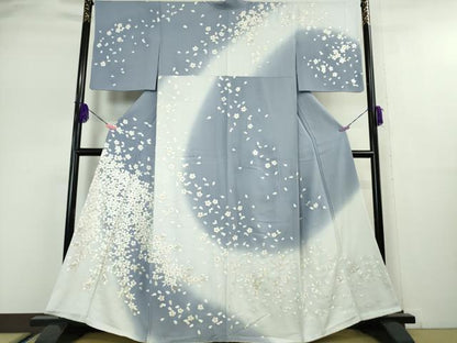 平和屋本店●極上 訪問着 総刺繍 舞桜 暈し染め 金糸 逸品 DZAA5056kh5