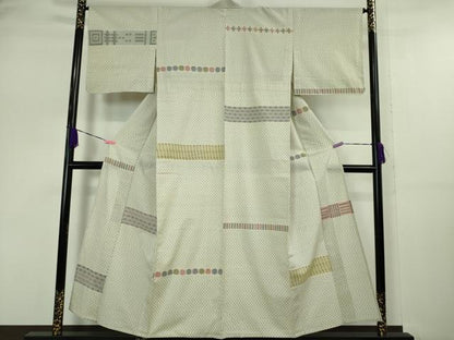 平和屋本店▽極上 綿薩摩 東郷織物謹製 手織 単衣 綿 逸品 DZAA5062kh5