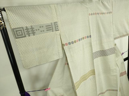 平和屋本店▽極上 綿薩摩 東郷織物謹製 手織 単衣 綿 逸品 DZAA5062kh5