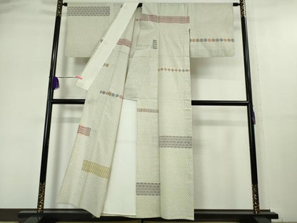 平和屋本店▽極上 綿薩摩 東郷織物謹製 手織 単衣 綿 逸品 DZAA5062kh5
