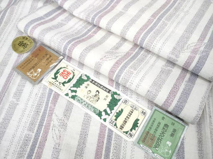 平和屋本店●極上 本場結城紬 重要無形文化財 奥順謹製 100亀甲 笹竹間道 心斎橋小大丸 たとう紙付き 逸品 DZAA5068kh5