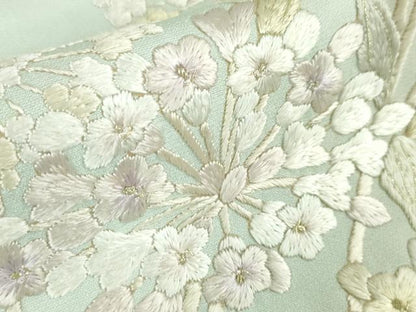 平和屋本店●極上　訪問着　総刺繍　紫陽花　暈し染め　金糸　反端付き　逸品　未使用　DZAA5070kh6