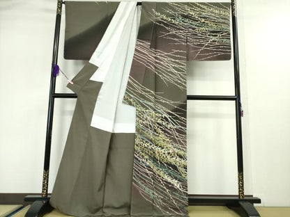 平和屋本店●極上 十日町友禅作家 中澤晃介 訪問着 枝蕾 暈し染め 上代148万 反端・タグ付き 逸品 未使用 DZAA5072kh5