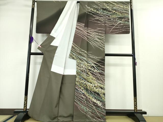 平和屋本店●極上 十日町友禅作家 中澤晃介 訪問着 枝蕾 暈し染め 上代148万 反端・タグ付き 逸品 未使用 DZAA5072kh5